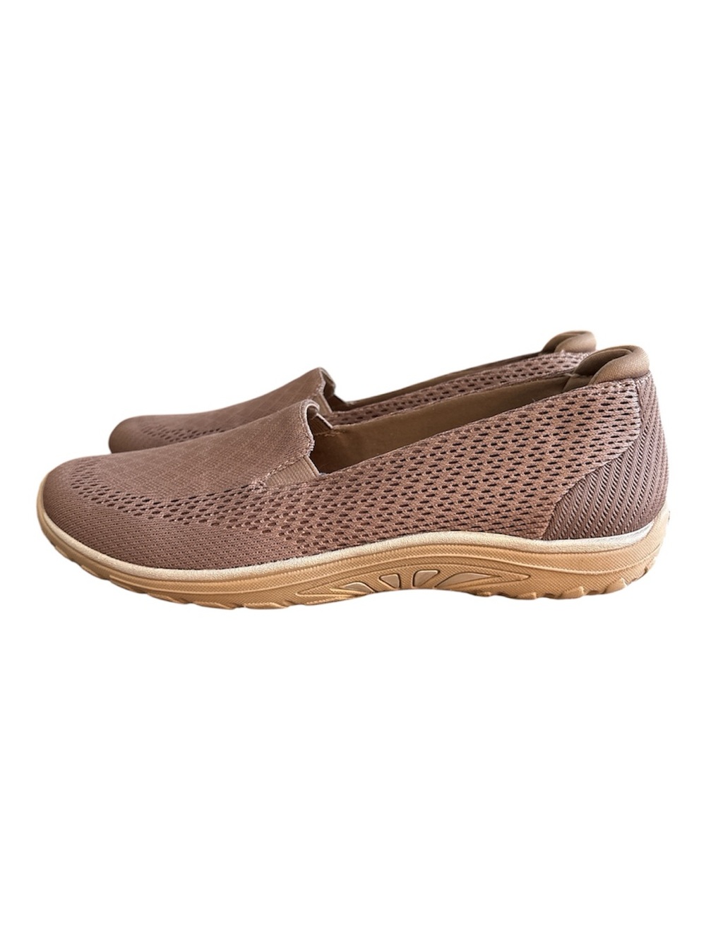 SKECHERS WOMENS REGGAE FEST DARK TAUPE COMFORT SHOE SIZE 8.5 RELAXED FIT - Picture 4 of 11